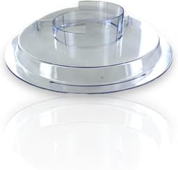 Spatdeksel Keukenmachine - Mengkom Deksel - Schoon Maken - Universele Pasvorm - Ø 244 mm - Transparant — thumbnail 2
