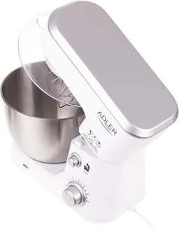 Keukenmachine 4 Liter, 1000W, 6 Snelheden, Planeetbeweging, Roestvrijstaal Kom, Met Accessoires (Kneedhaak, Roerhaak, Garde) - Voor Brood, Pasta, Slagroom — thumbnail 5
