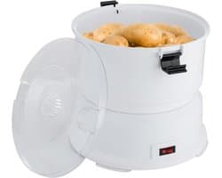Elektrische Aardappelschilmachine - Automatische Dunschiller - Snel Groenten Schillen - Grote Capaciteit - 800g - Wit