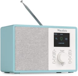 Internet radio - Audizio Cosa - FM en DAB radio - Kleine radio met Bluetooth - Wekkerfunctie - Blauw — thumbnail 1