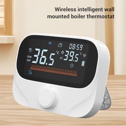 Gasboilerthermostaat WiFi - Programmeerbare Kamercontroller - Energie Besparen - Real-time Detectie - 118 x 86 x 24 mm - Wit — thumbnail 4