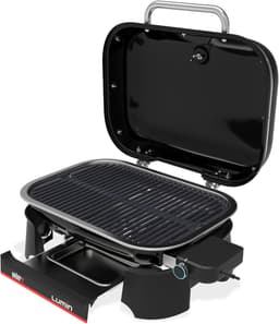 Elektrische BBQ Tafelgrill 48,5 x 66 x 30,5 cm – 315°C Hoge Temperatuur Grill met Dekselthermometer, Geëmailleerde Gietijzeren Roosters 33 x 49 cm, Plancha & Grill Functies, Vetopvangbak – HomebyNicole — thumbnail 4