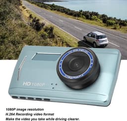 Tomantery Car Dash Cam met Nachtzicht - 4.5 Inch 170° Wide Angle HD Recorder — thumbnail 4