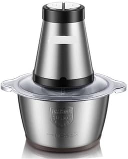 Elektrische Vleesmolen - 500W - Foodprocessor - Hakmolen - 2L RVS Keukenmachine - 2 Snelheden - voor Vlees - Noten en Groenten - Eenvoudig Schoon te Maken - Standaard — thumbnail 3