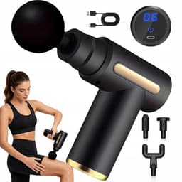 Massagepistool - Fascia Gun - LCD Display & 6 Snelheden - 4 Verwisselbare Massagekoppen - Stille Motor & Diepe Massage - 800mAh Oplaadbaar - Voor Thuis, Sport & Herstel — thumbnail 1