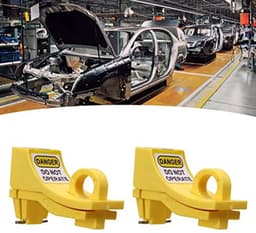 stuks stroomonderbrekervergrendelingsapparaat, miniatuur stroomonderbrekervergrendeling met hoge mechanische sterkte, nylon pin-out stroomonderbrekervergrendeling voor Loto-stationvergrendeling, tag-out — thumbnail 5
