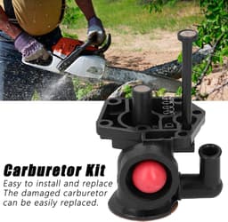 Grasmaaier Carburateur Set - Reserveonderdelen Motoronderdelen - Machine Onderhoud - Aluminium Duurzaamheid - 11 x 10 x 8 cm - Zilverkleurig — thumbnail 4