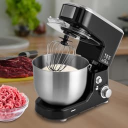 Keukenmixer - Keukenmachine - Bakken en Mixen - Geluidsarm - 4.2 liter - Zilver — thumbnail 4