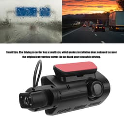SPHProducts - mini dashcam - voor- en achtercamera - 170° kijkhoek - 3 inch display - nachtzichtfunctie - loop recording - HD kwaliteit - geschikt voor... — thumbnail 4