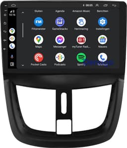 CarPlay autoradio geschikt voor Peugeot 206+ | 2009 t/m 2013 | Android 13 | Draadloos Apple CarPlay & Android Auto | 2GB + 32GB | Denago DNG-A398 | 2025 model | 2009 2010 2011 2012 2013 | Bluetooth & Wifi — thumbnail 4