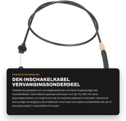 Dailygoods- Dek-inschakelkabel Verbeterde Machineprestaties - Vervangingsonderdeel - Duurzaam - Hoogwaardig Kunststof - Betrouwbare Dekaangrijping - Grasmaaierkabel — thumbnail 5