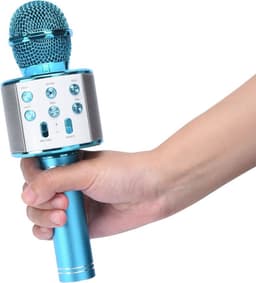 Karaoke Microfoon - Draadloze microfoon - Bluetooth - Blauw - Karaoke - CHPN — thumbnail 2