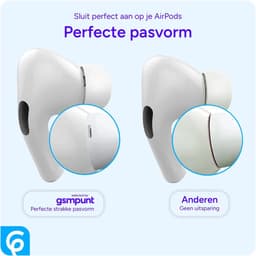 3 Pack Siliconen Small / Medium / Large (S/M/L) Dopjes Oordopjes Vervanging Tips Geschikt voor AirPods Pro (1e & 2e Generatie) — thumbnail 2