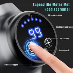 TIM® Massage Gun - Massage Pistool - Massage Gun Professioneel - Massage-gun - Grijs - 5cm x 3cm x 8cm — thumbnail 3