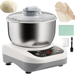Deegmixer - Kneedmachine Elektrisch - Thuis Bakken - Automatische Fermentatie - 7L/9L - Zilver — thumbnail 1
