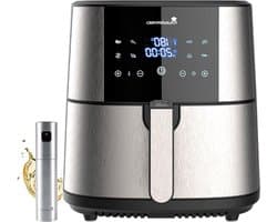 Airfryer XXL - Friteuse Zonder Olie - Gezond Koken - 8 Kookfuncties - 6 Liter - Zwart