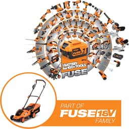 Accugrasmaaier - Draadloze grasmaaier - Gazononderhoud - Borstelloze motor - 330 mm maaibreedte - Oranje — thumbnail 3