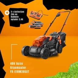 Florixa® Grasmaaier Accu - Grasmaaier Elektrisch - Grasmaaier Benzine - Grasmaaier Benzine Zelftrekkend - Zwart - 65cm x 43cm x 41cm; 14 kg — thumbnail 4