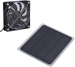 Zonnepaneel Ventilator Kit - Draagbare Solar Fan - Ventilatie en Koeling - Hoge Efficiëntie Zonne-energie - 6 Watt - Standaard — thumbnail 3