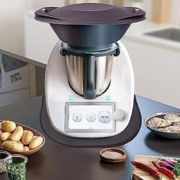 Schuifplank Keukenmachine - Glijmat Mixer - Apparaat Verplaatsen - Werkblad Bescherming - 30 x 35 cm - Zwart — thumbnail 2