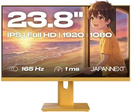 JAPANNEXT Gaming Monitor 23.8" IPS Full HD (1920x1080) 165Hz 1ms Pastel Geel | JN-I238F165-HSP-YE — thumbnail 1