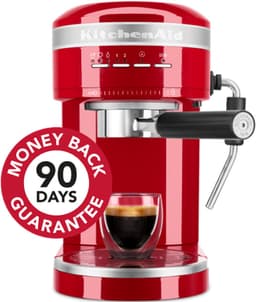 KitchenAid Espressomachine Artisan - koffiemachine met slimme sensortechnologie, stoompijpje en accessoires - Rood — thumbnail 3