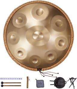 Handpan Drum, 22 In 9 Tonen, D Mineur, met Mallets En Draagtas, voor Volwassenen — thumbnail 1