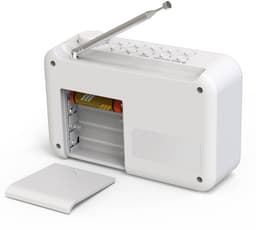 OOQE TUNE PRO 4-in-1 DAB+ Radio | DAB+, FM, Bluetooth, Klok, Wekker | Ideaal als Noodradio | LCD scherm | Auto Scan: Zenders Automatisch Gevonden | Werkt Zowel op Netstroom als Batterijen | 80 voorkeurstations opslaan | Nederlandstalig | Wit — thumbnail 4