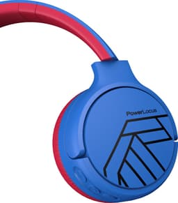 PowerLocus Tiger Draadloze Over-Ear Koptelefoon voor Kinderen, Active Noise Cancelling, 74dB/85dB/94dB Limiet, met Microfoon - Blauw/Zwart — thumbnail 3