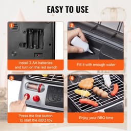 Collox Speelgoed Barbecue Grill voor kinderen - Kinder Barbecue - Met licht, geluid en rook effecten - Keukenspeelgoed - Inclusief accessoires — thumbnail 5