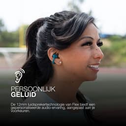 JLab Flex Sport Draadloze Oordopjes - Bluetooth Oortjes Draadloos - 21 uur Batterijduur - IPX4 Waterbestendig - Open Ear Clip on Design - Aanpasbare EQ3 - Sport Oortjes Hardlopen - Fitness - Groen — thumbnail 2
