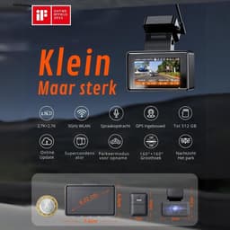 Thuys – Dual Dashcam - Voor Auto 1080p – Voor en Achter Camera – Auto Camera - G-Sensor – App Bediening – Parkeermodus — thumbnail 3