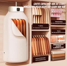 Thuys – Mini Droger – Mini Wasmachine – Wasdroger – 29 x 22 x 10cm – Wit — thumbnail 5