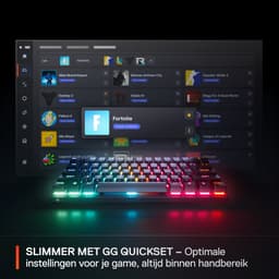 SteelSeries Apex Pro Mini Gen 3 - Mechanisch Gaming Keyboard - US Qwerty - Rapid Trigger, Rapid Tap, Protection Mode — thumbnail 4