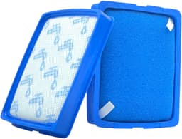 Fixem - Geschikt voor Philips - Stofzuiger filter - Blauw filter - 2 stuks - PowerPro Expert FC6042/01 - Motor CP0617 (exclusief raamwerk) - Uitwasbaar — thumbnail 1