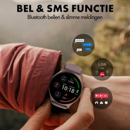Denver Smartwatch - Android iOS - Volledige Belfunctie - Amoled Display - Sporthorloge - Hartslagmeter - Saturatiemeter - Slaapmonitor - SWC387 — thumbnail 2