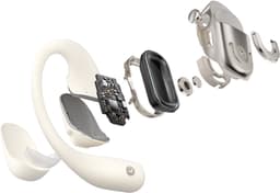 Shokz OpenFit 2 Open-ear Sporthoofdtelefoon – Draadloze Oordopjes – Beige — thumbnail 4