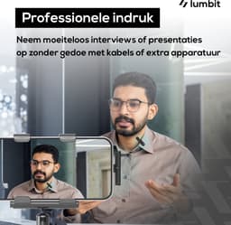 Lumbit® Pulse Go - Draadloze Microfoon - Lavalier Microfoon - Dasspeld Microfoon met Oplaadcase - Microphone - Podcast - USB-C/Lightning - 32kHz - 20M Bereik - Plug & play - 2 Stuks - Voor Apple & Android - Incl. Windkapjes — thumbnail 3