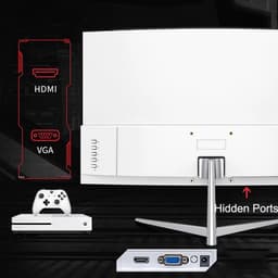 Stemily Monitor - Beelscherm - PC - 24-inch - Geboren Scherm - Gaming - 2ms & 75Hz - 2800R Kromming - 98% sRGB & 3000:1 — thumbnail 3