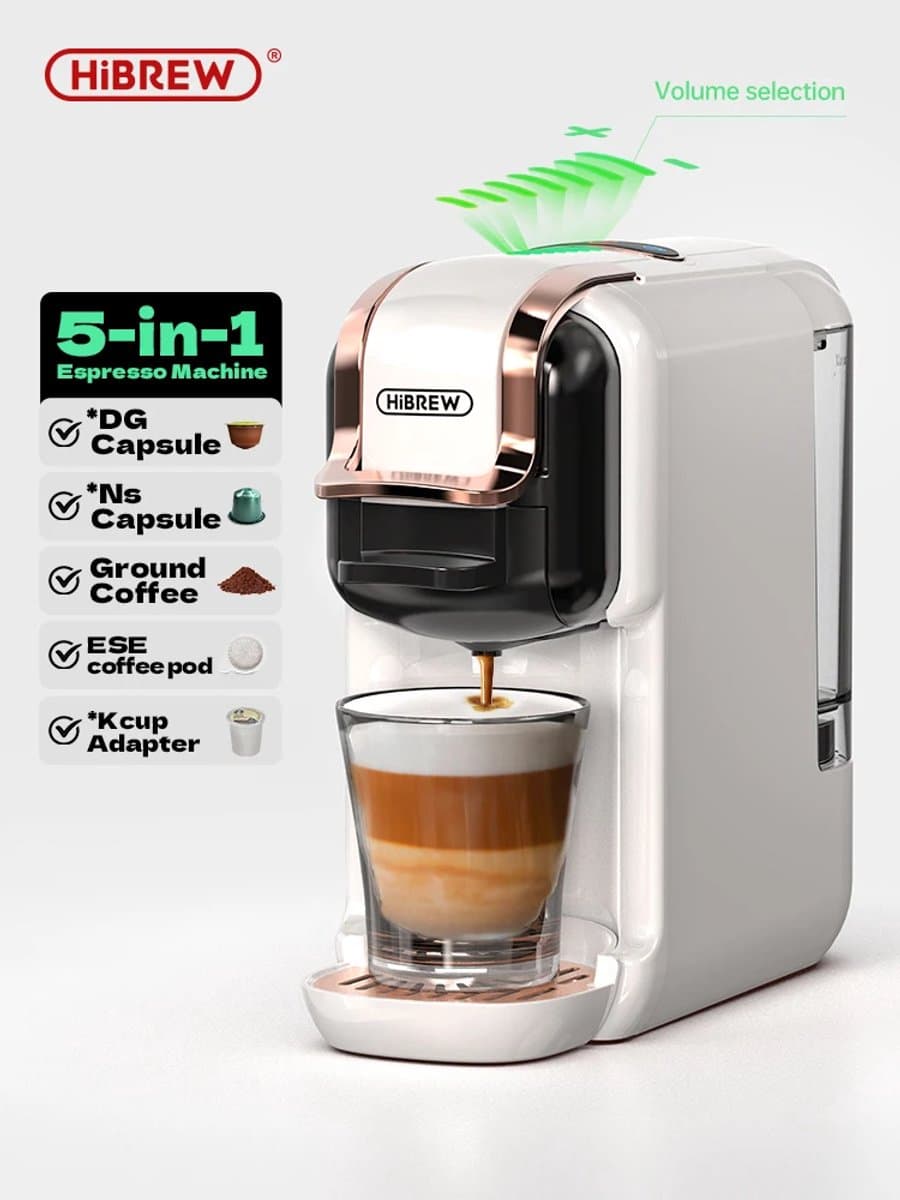 5-in-1 Koffiezetapparaat – Espressomachine – Heet & Koud – Coffee Machine – 20 Bar Druk — afbeelding 1