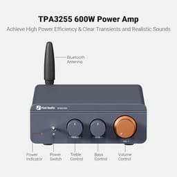 Fosi Audio BT20A Pro Bluetooth - 2.0 versterker - 300W x2 - Klasse D Amp — thumbnail 2
