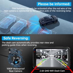 Dashcam voor Auto - Dual - Camerabewaking - Full HD - Zwart — thumbnail 4