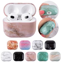 Telestore - hoesje geschikt voor AirPods 5 en AirPods 4 hard case cover - marmer patroon groen - TPU hoesje Beschermhoes - AirPods 5 en 4 Cover - AirPods 5 / 4 hoesje - Geschikt voor Apple AirPods 5 en AirPods 4 — thumbnail 4