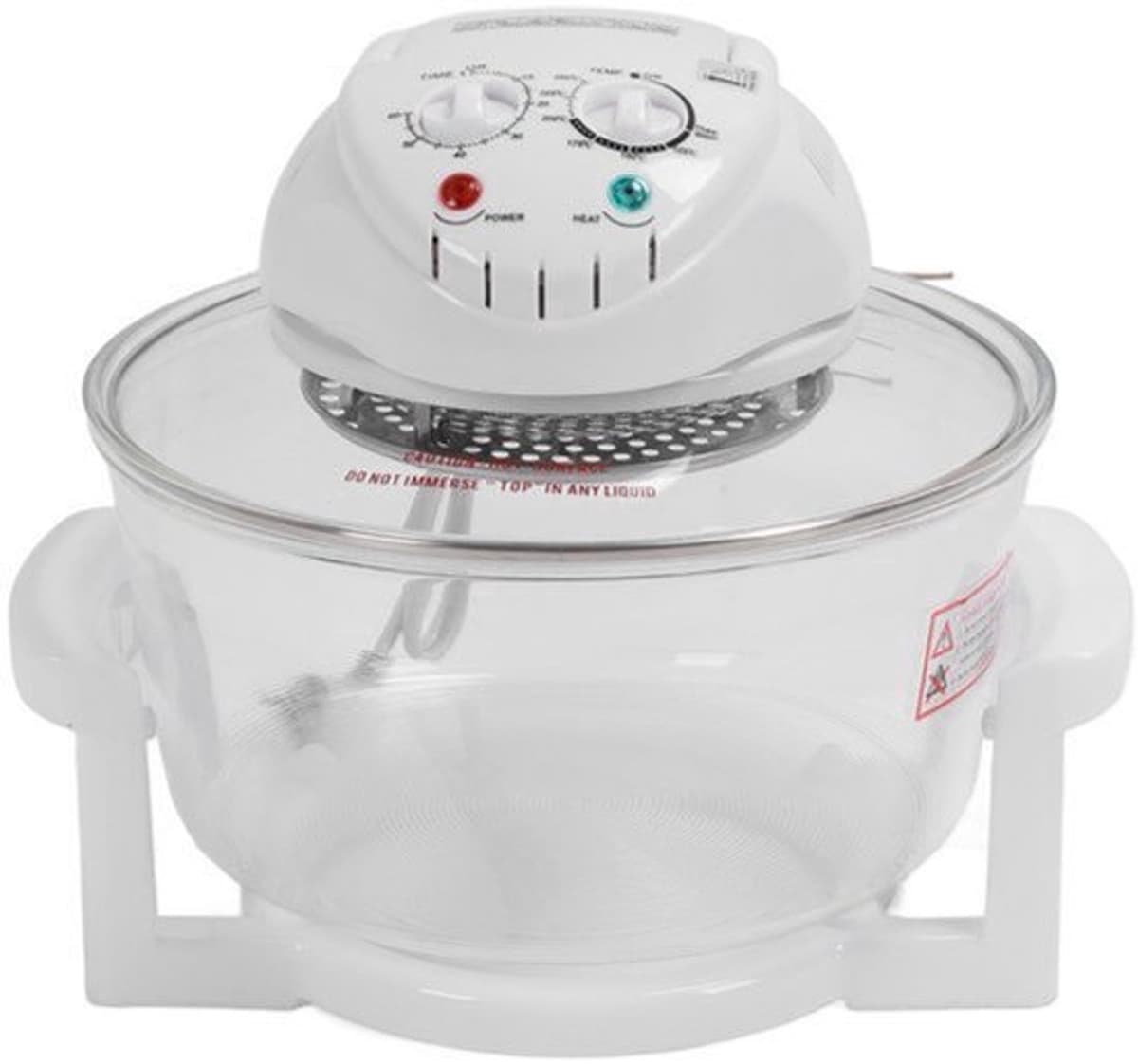 Glazen Luchtfriteuse, 12 Liter, 1200-1400 W, Olievrije Friteuse met Timer van 60 Minuten en Temperatuurregelaars van 149 ° F - 482 ° F 360 ° Zichtbaar Aanrecht Luchtfriteuse Oven — afbeelding 1