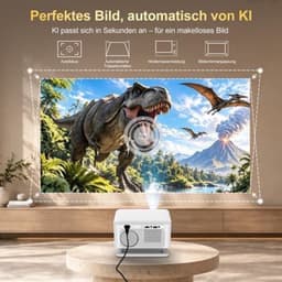 Mini Beamer 1920 x 1080 LED - WiFi 6 Android 14 Smart Projector - Draagbaar Lichtgewicht - HDMI USB Bluetooth - Voor Gaming Onderwijs Thuisbioscoop Zakelijk — thumbnail 5