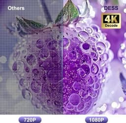 Beamer 2200 ANSI Lumen - Full HD 1920x1080 Resolutie - LCD Scherm - Android TV Systeem - Voor Thuis En Zakelijk Gebruik — thumbnail 3