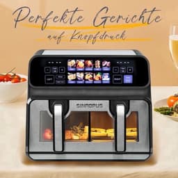 Multicooker Oven - 2200 W Vermogen - 9 Liter Inhoud - LED Touch Control - Zichtbaar Venster - Familieformaat — thumbnail 1