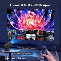 Mini Beamer Native 1080P - 260 ANSI Lumen - LCD - Draagbaar - Thuisbioscoop - Projector — thumbnail 4