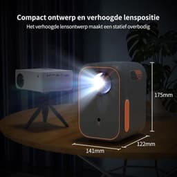 Mini beamer - Filmprojector met Bluetooth - Draagbare beamer - 4K-kwaliteit — thumbnail 3