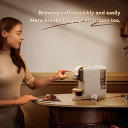HiBREW H2B Koffiemachine - 5-in-1 - Nespresso, Dolce Gusto, K-Cup, ESE en Gemalen Koffie-WIT — thumbnail 4